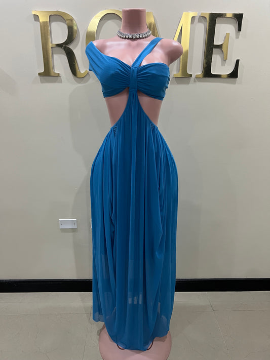 Ruby Mesh Dress (Blue)