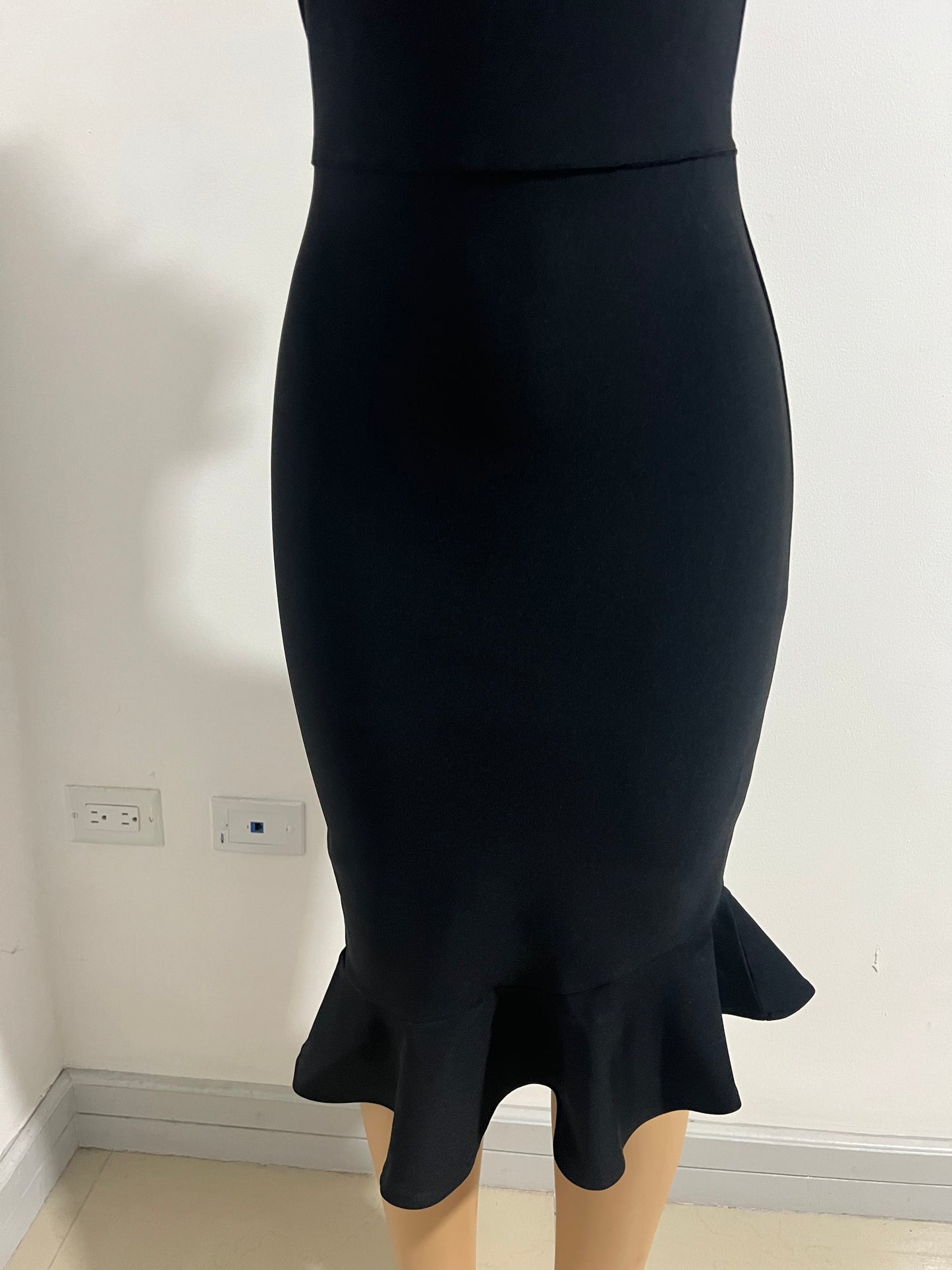 Olivia Bandage Glam Dress (Black)