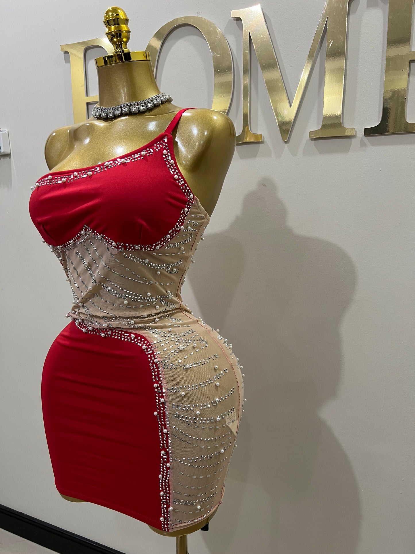Heart’s Desire Short Dress (Red)