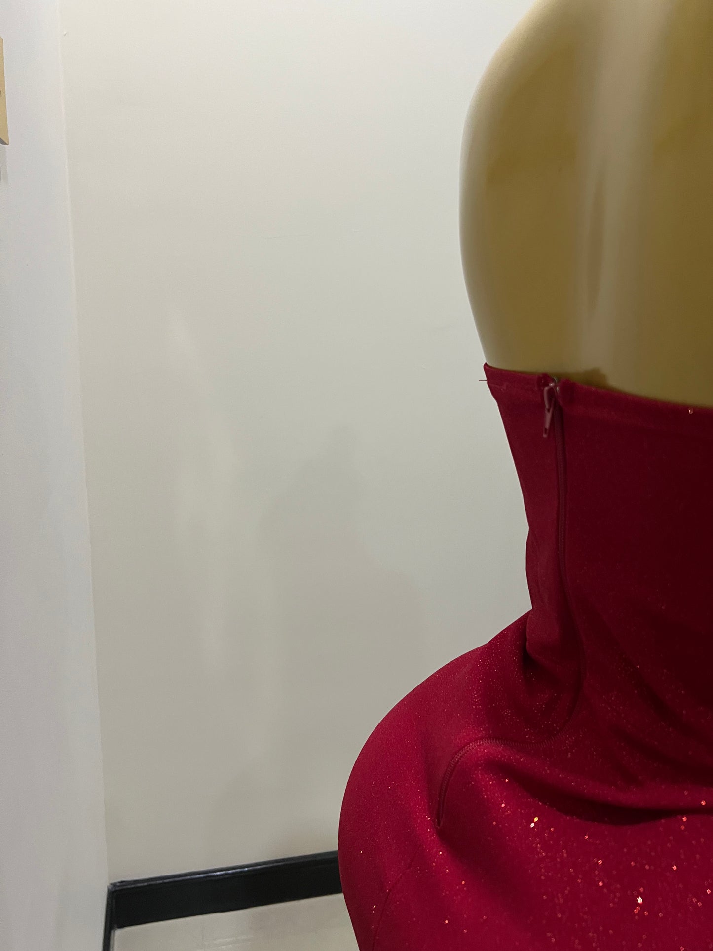 Tyla Glitter Dress (Red)