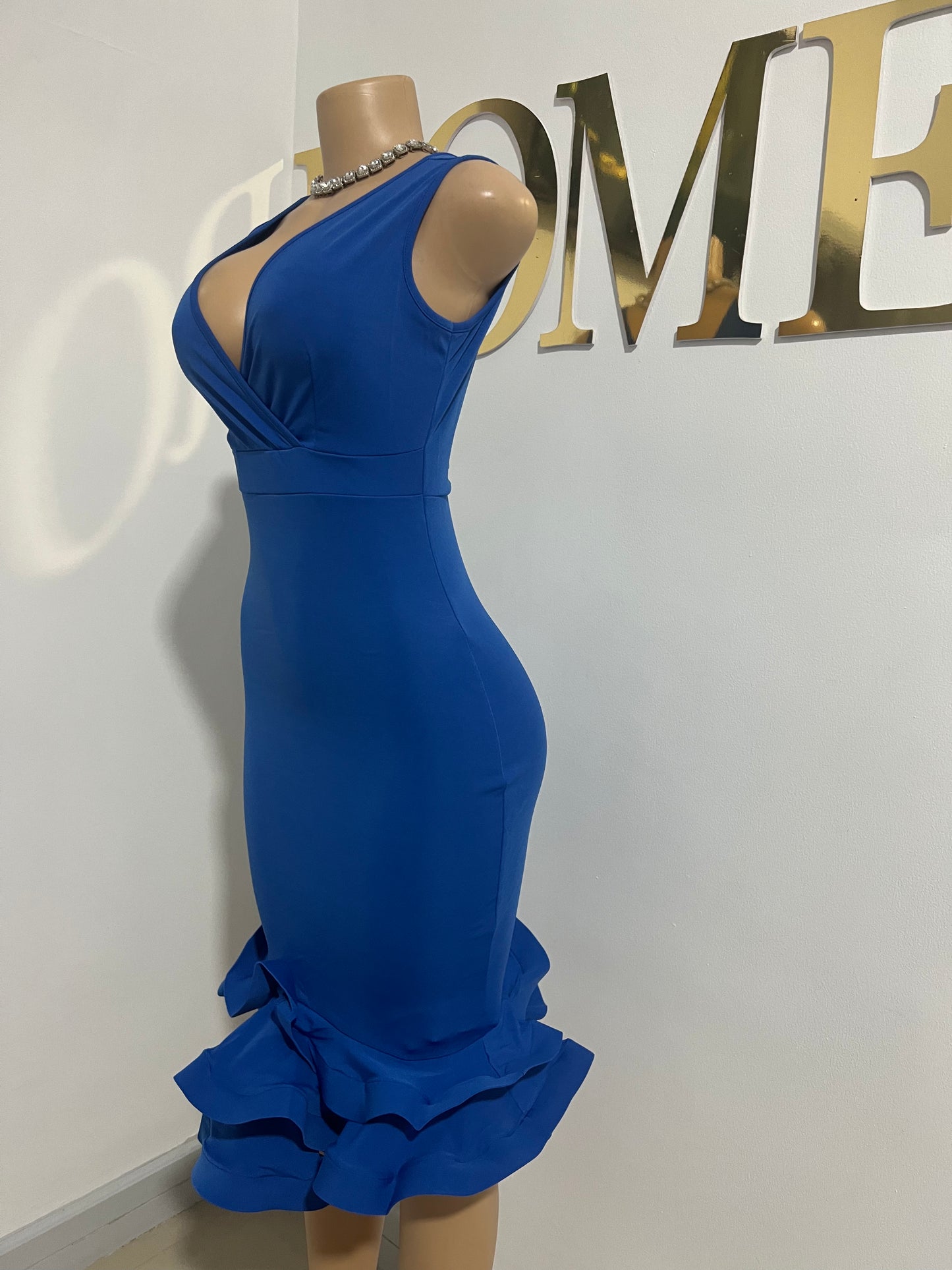 Sharon Slay Dress (Blue)