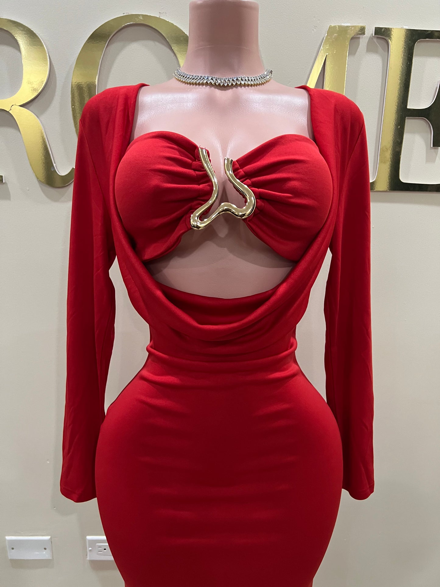 Ming 2 Pcs Dress (Red)