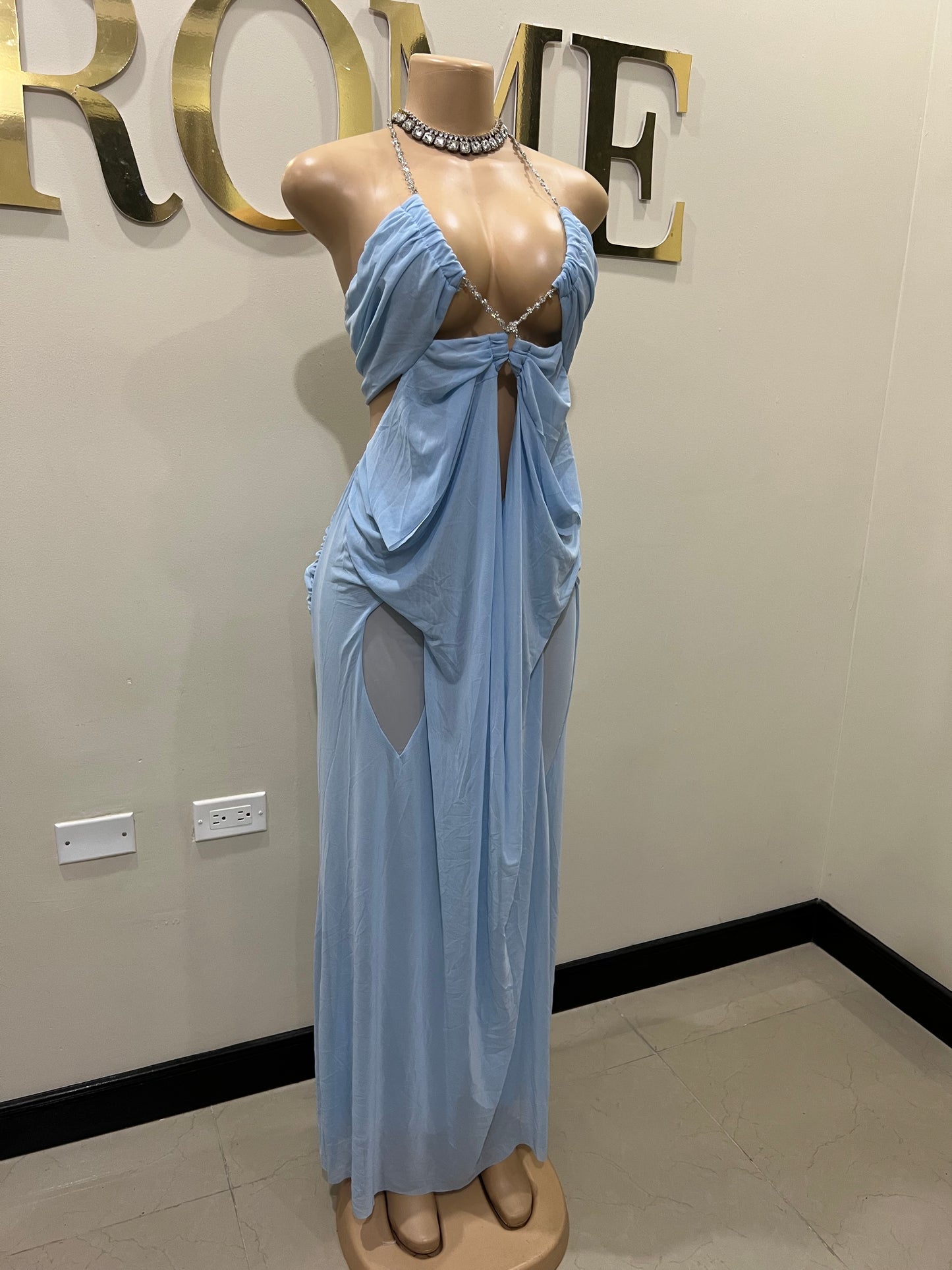 Kim Mesh Dress (Blue)