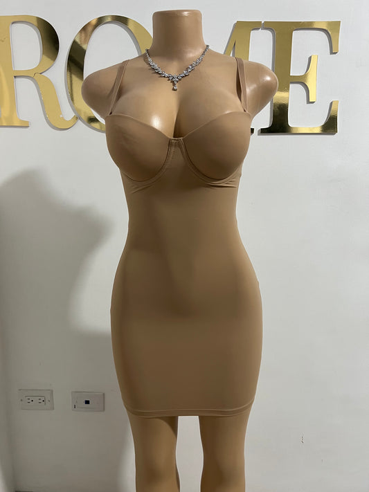 Shapewear Dress (Brown)