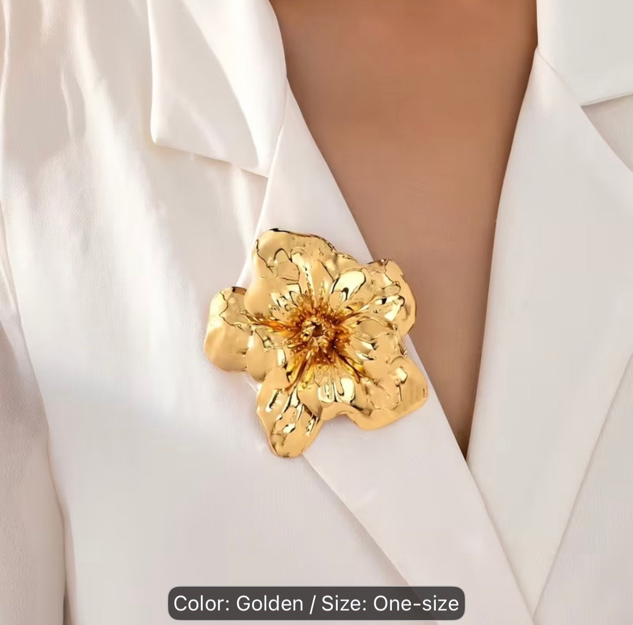 Flower Brooch (Gold)