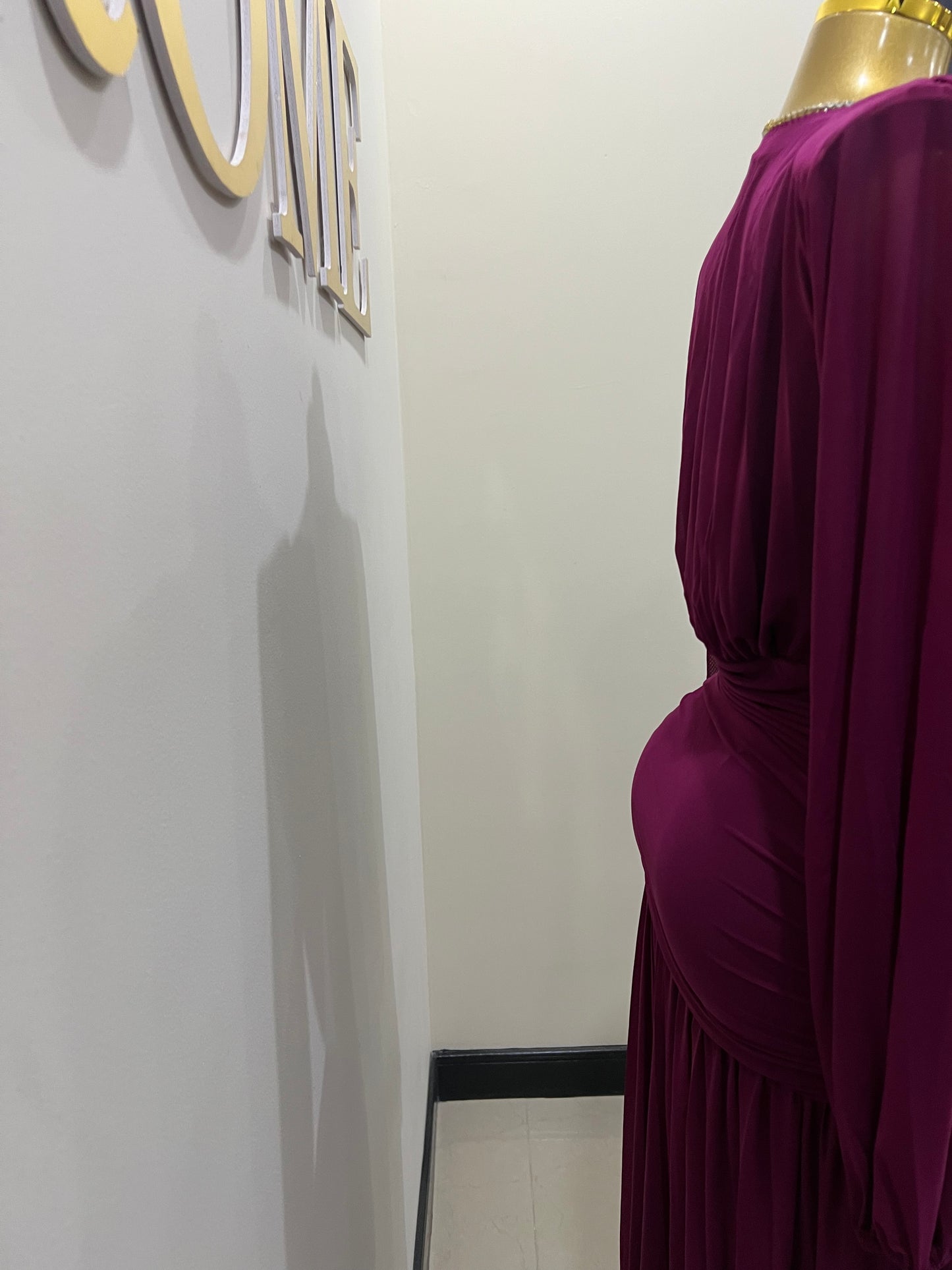 Michelle Valor Dress (Plum Purple)