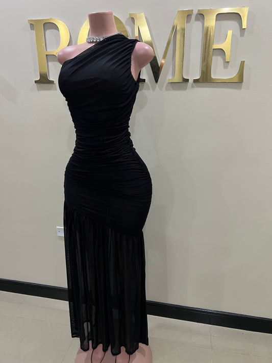 Michelle Mesh Dress (Black)