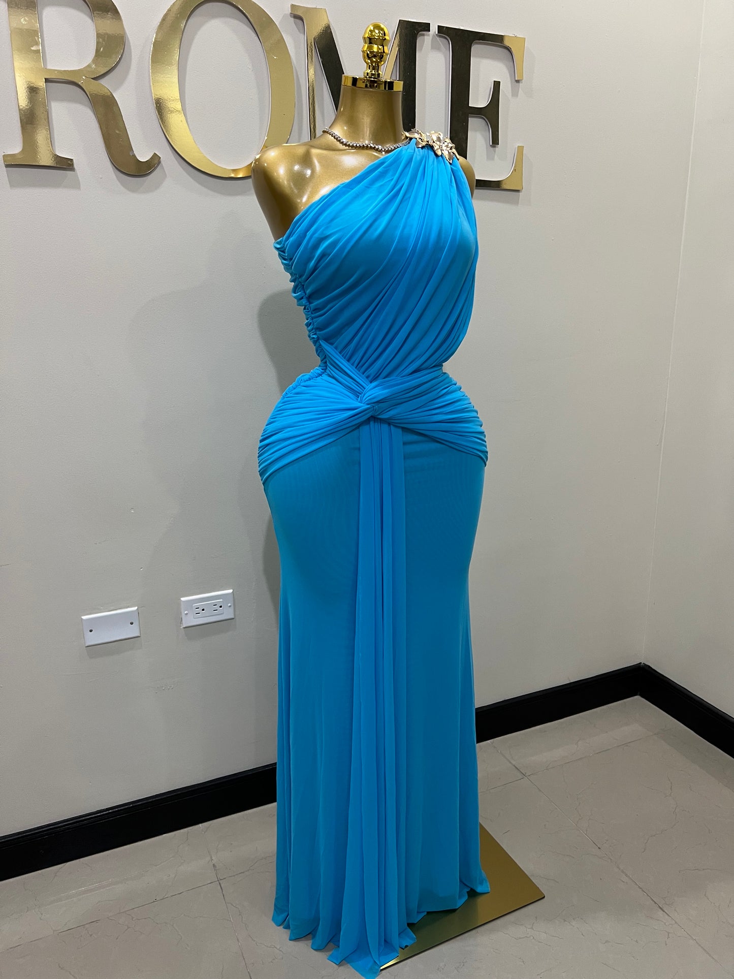 Michelle Petal Grace Dress (Blue)
