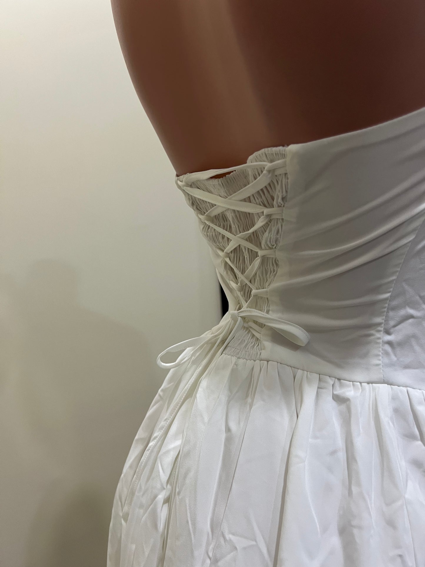 Diana Halter Dress (White)
