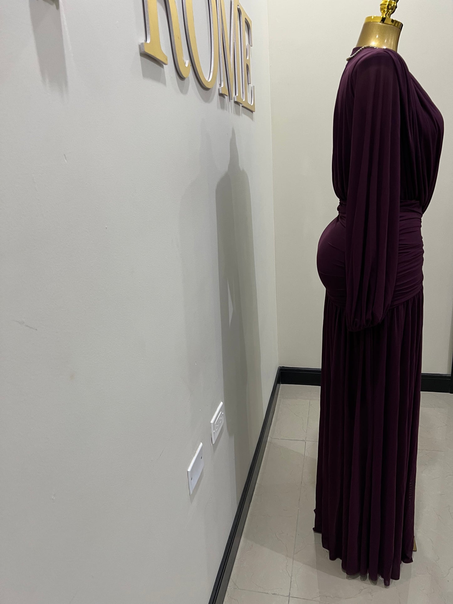 Michelle Valor Dress (Black Cherry Purple)