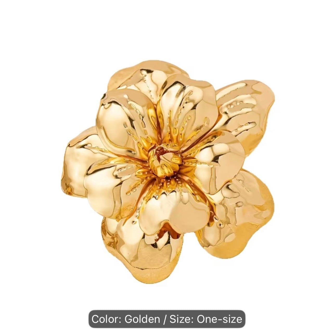 Flower Brooch (Gold)