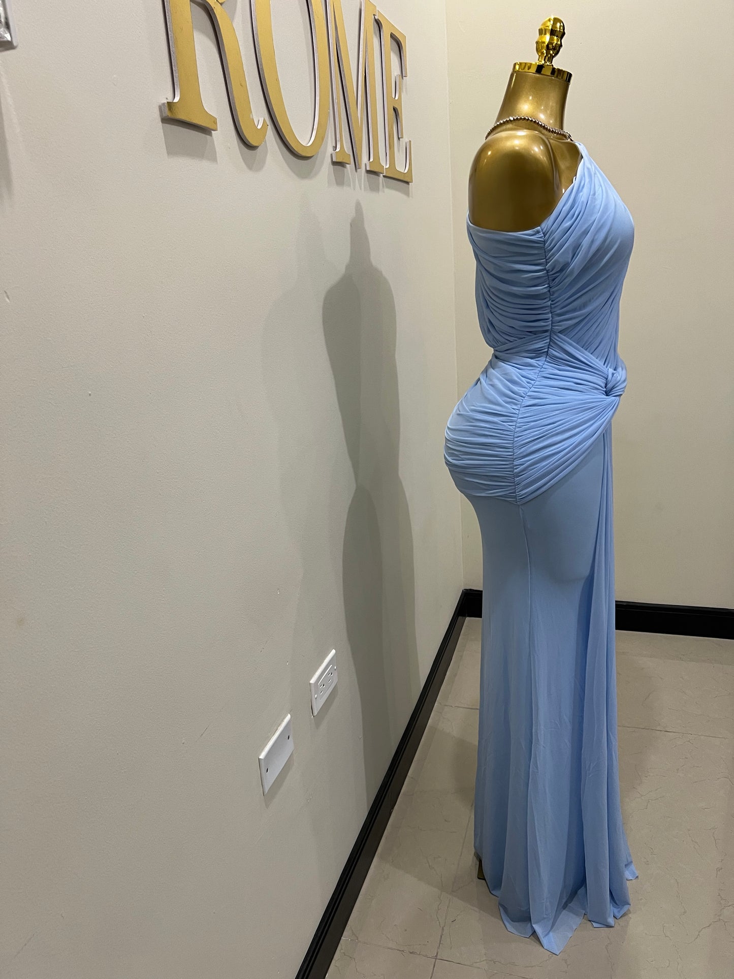 Michelle Petal Grace Dress (Light Blue)