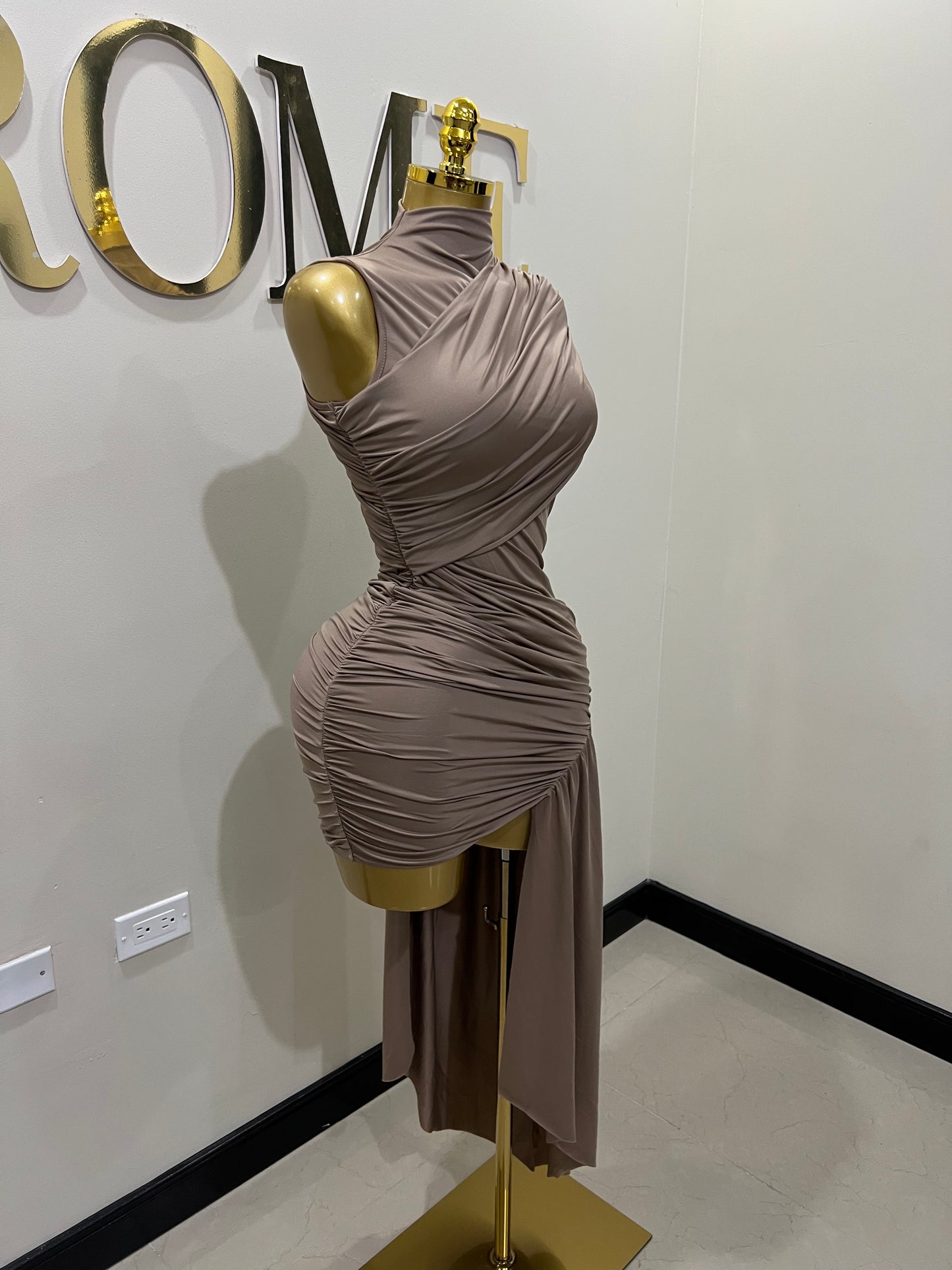 Samira Allegra Dress (Brown)