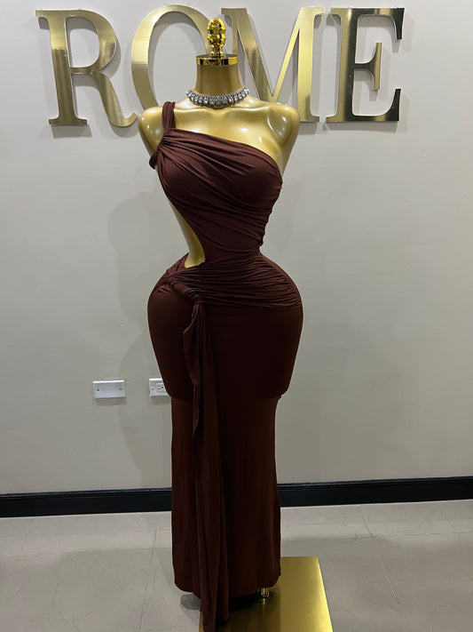Emma Giselle Dress (Brown)