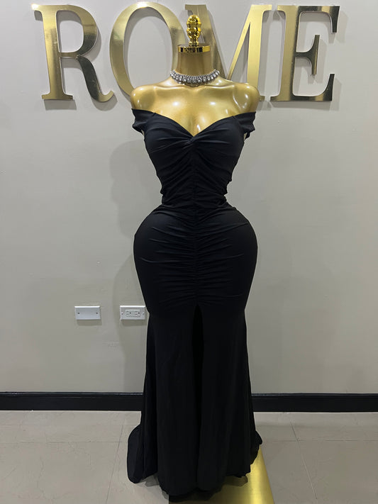 Kerry Elle Train Dress (Black)