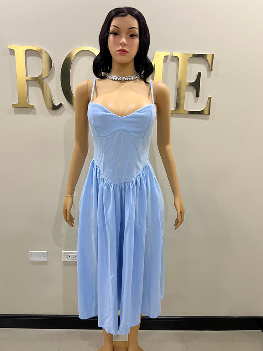 Daisy Diana Dress (Pale Blue)