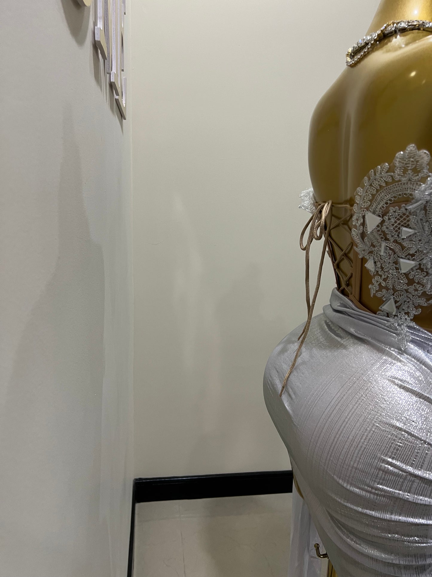 Snow Queen Glacier Mirrors Skirt Set (Silver)