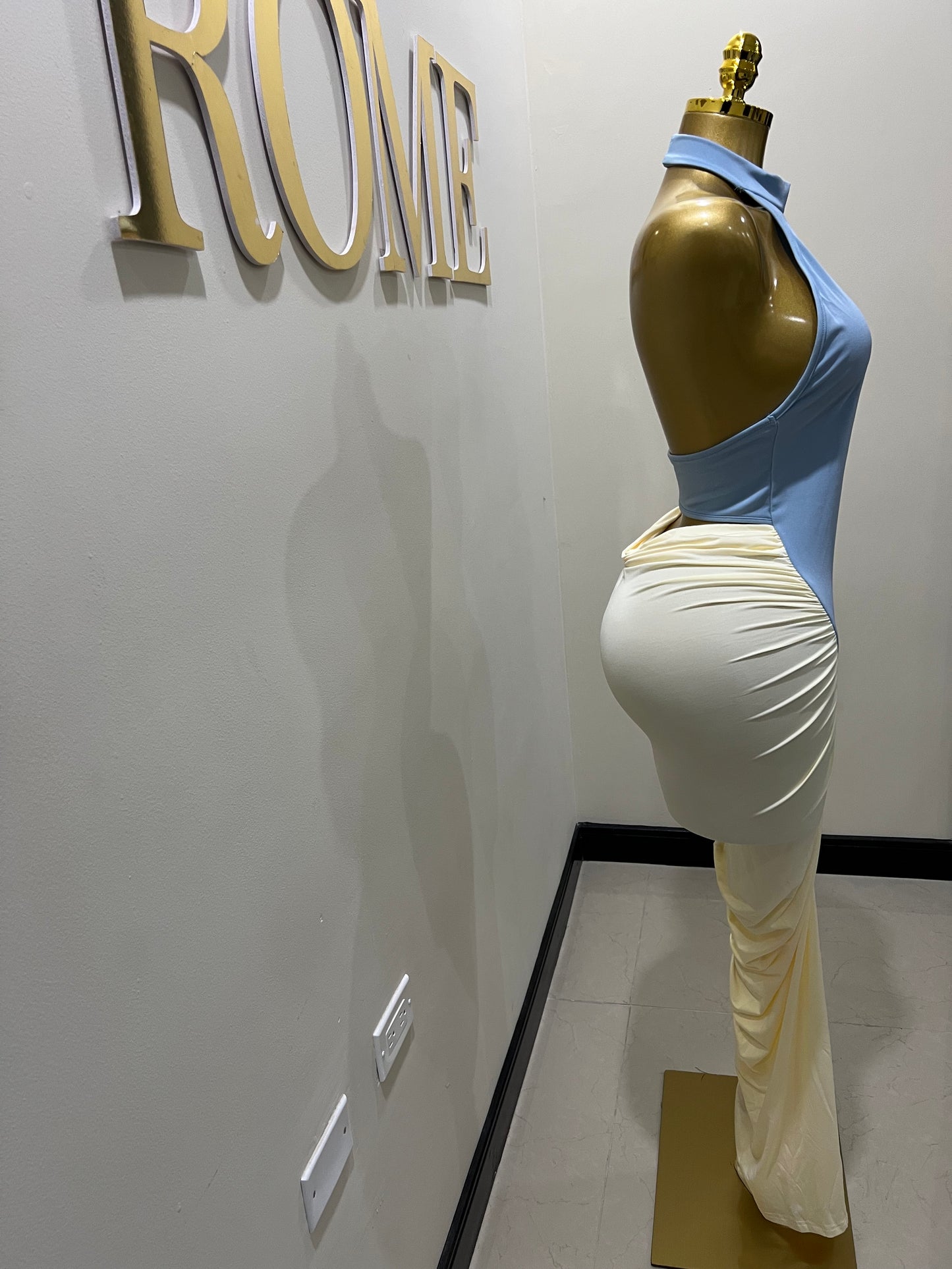 Tamia Hourglass Dress (Blue)