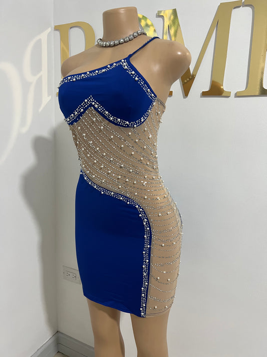 Heart’s Desire Short Dress (Blue)