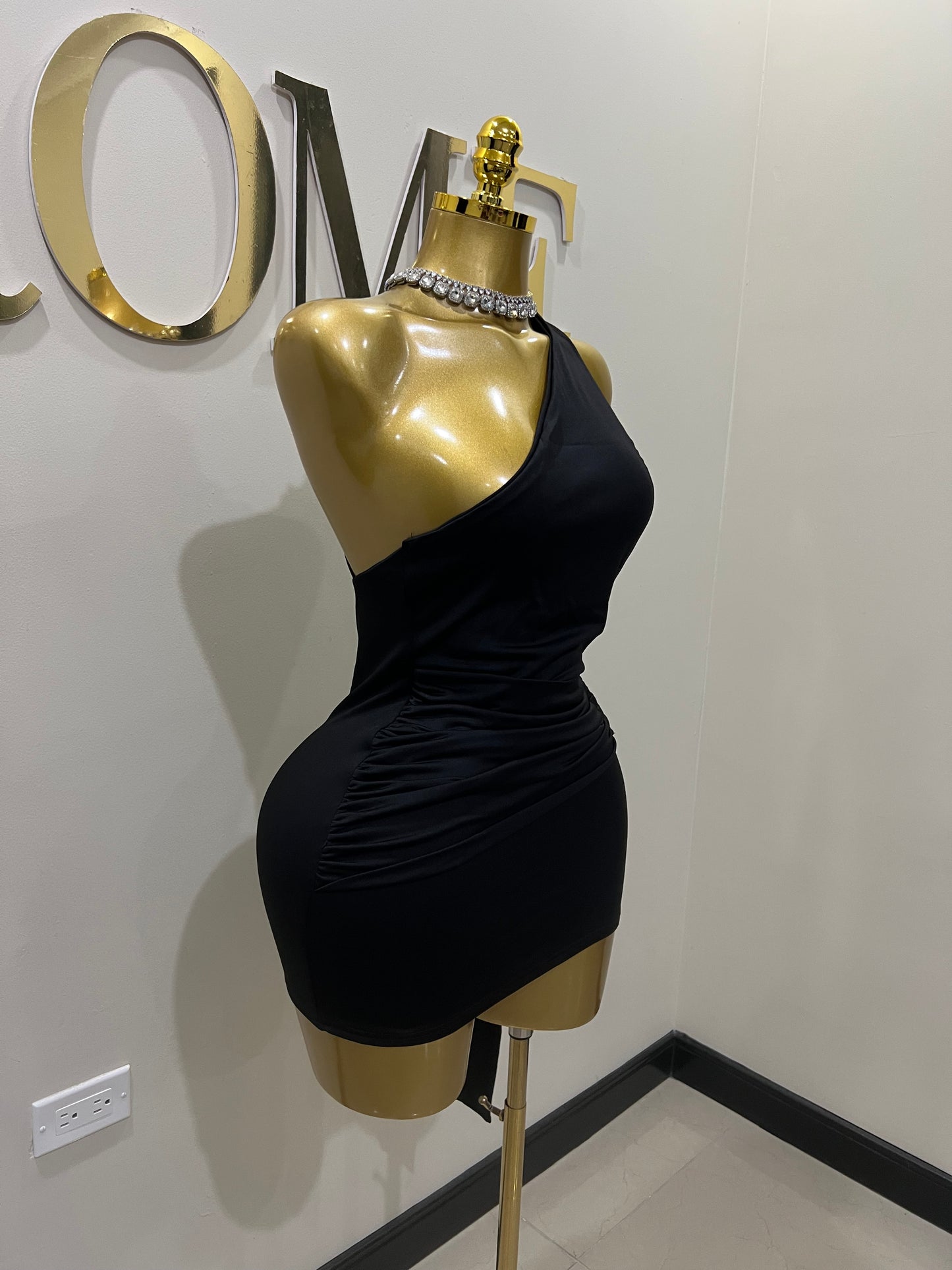 Angle Super Mini Allegra Dress (Black)