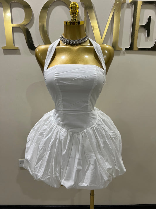 Diana Pumpkin Dress (White)