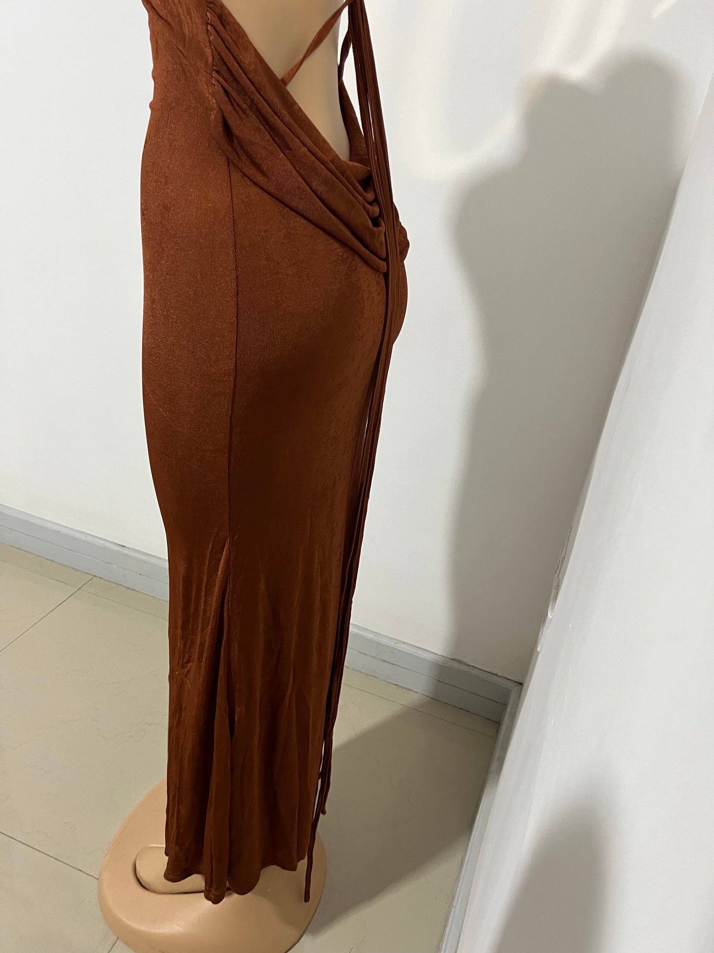 Carey Vibe Dress (Brown)