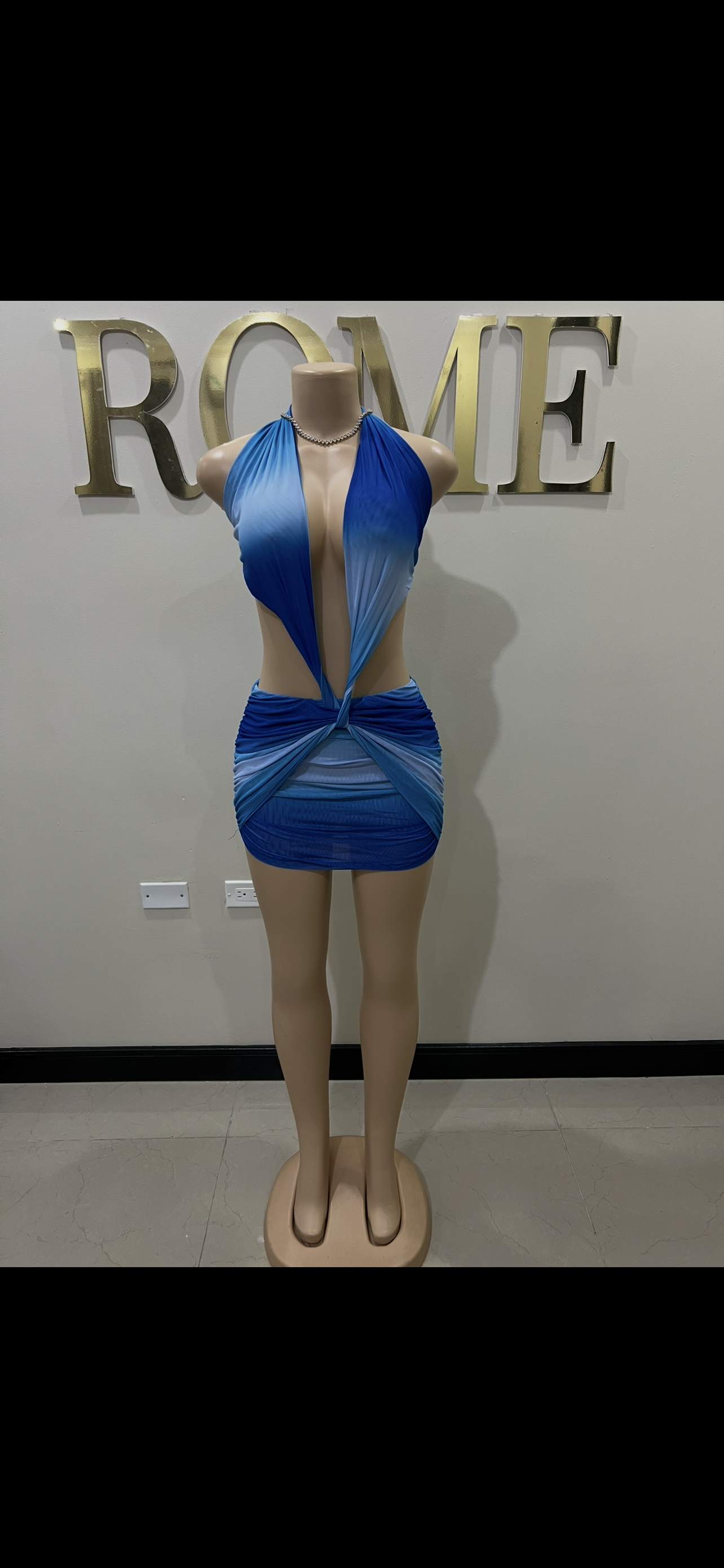 Asia Paradise Mesh Dress (Blue)