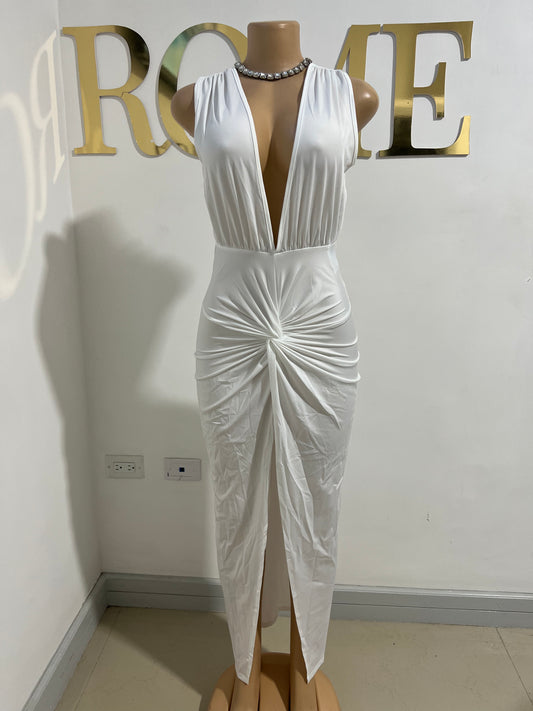 Mia X Backless Dress (White)