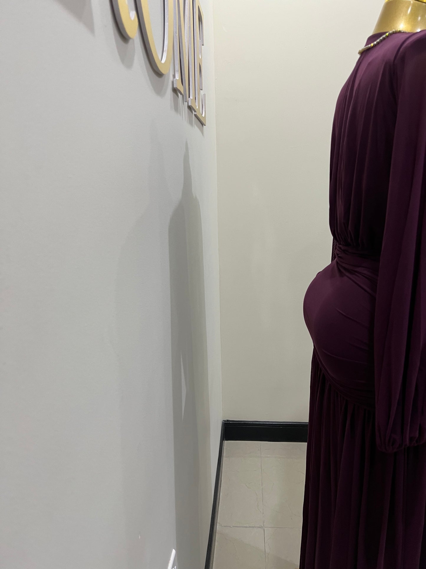 Michelle Valor Dress (Black Cherry Purple)