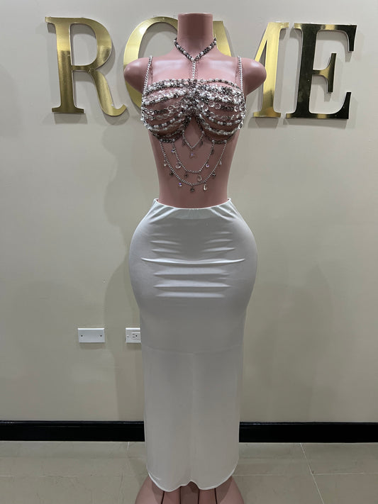 Priya Skirt Only (White)