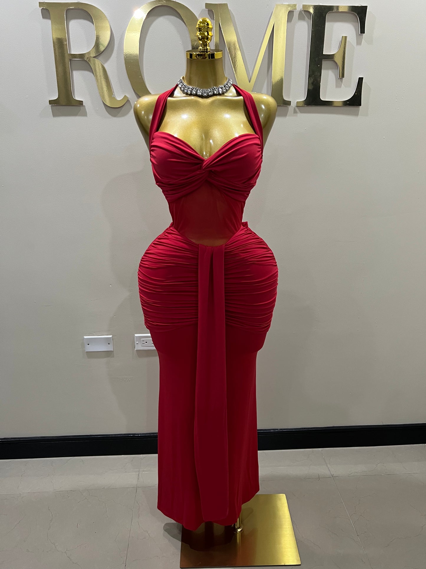 Sweetheart Nara Dress (Red)