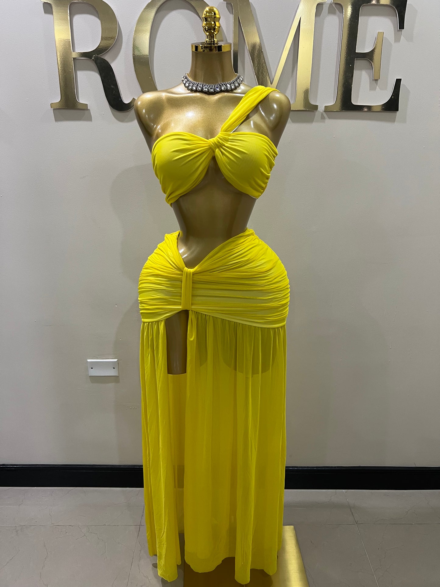 Emma Giselle Skirt Set (Yellow)