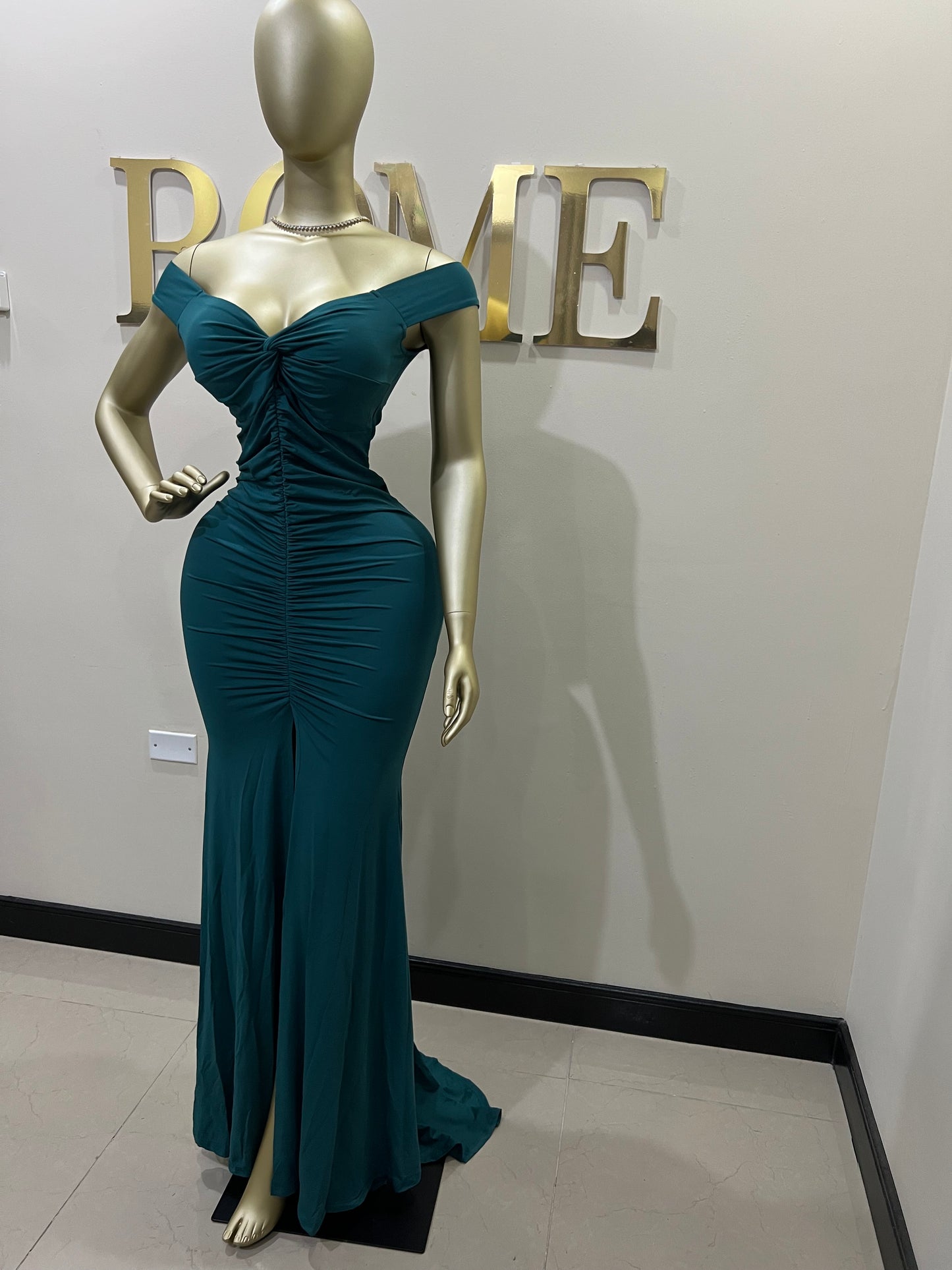 Kerry Elle Train Dress (Green)