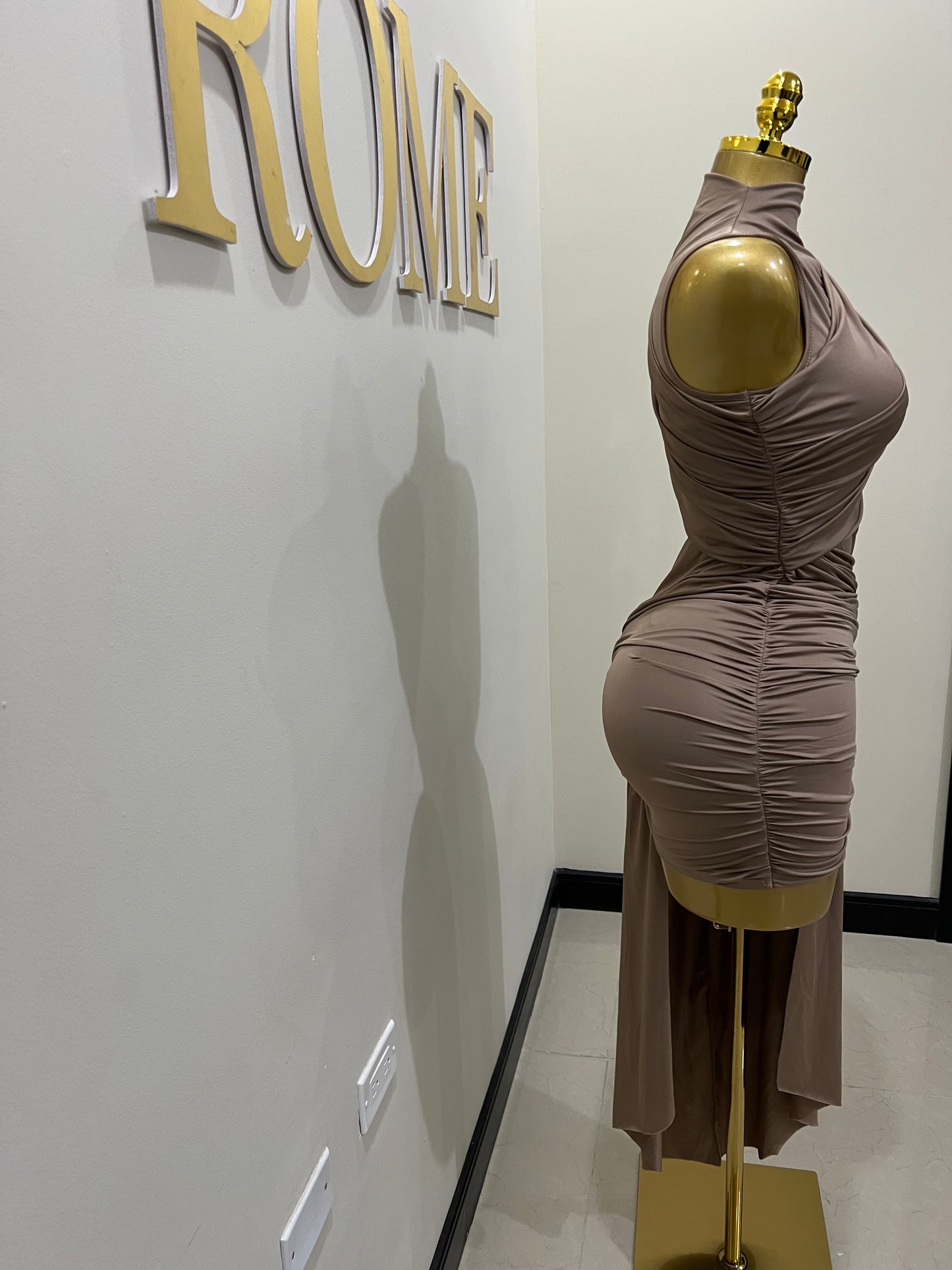 Samira Allegra Dress (Brown)