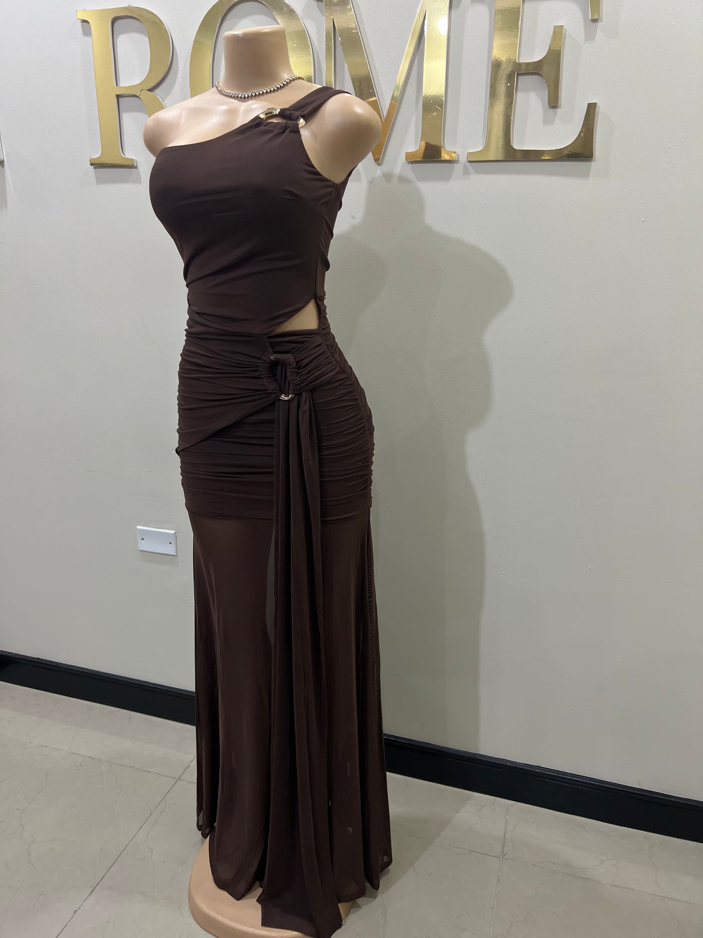 Celest Dress (Brown)