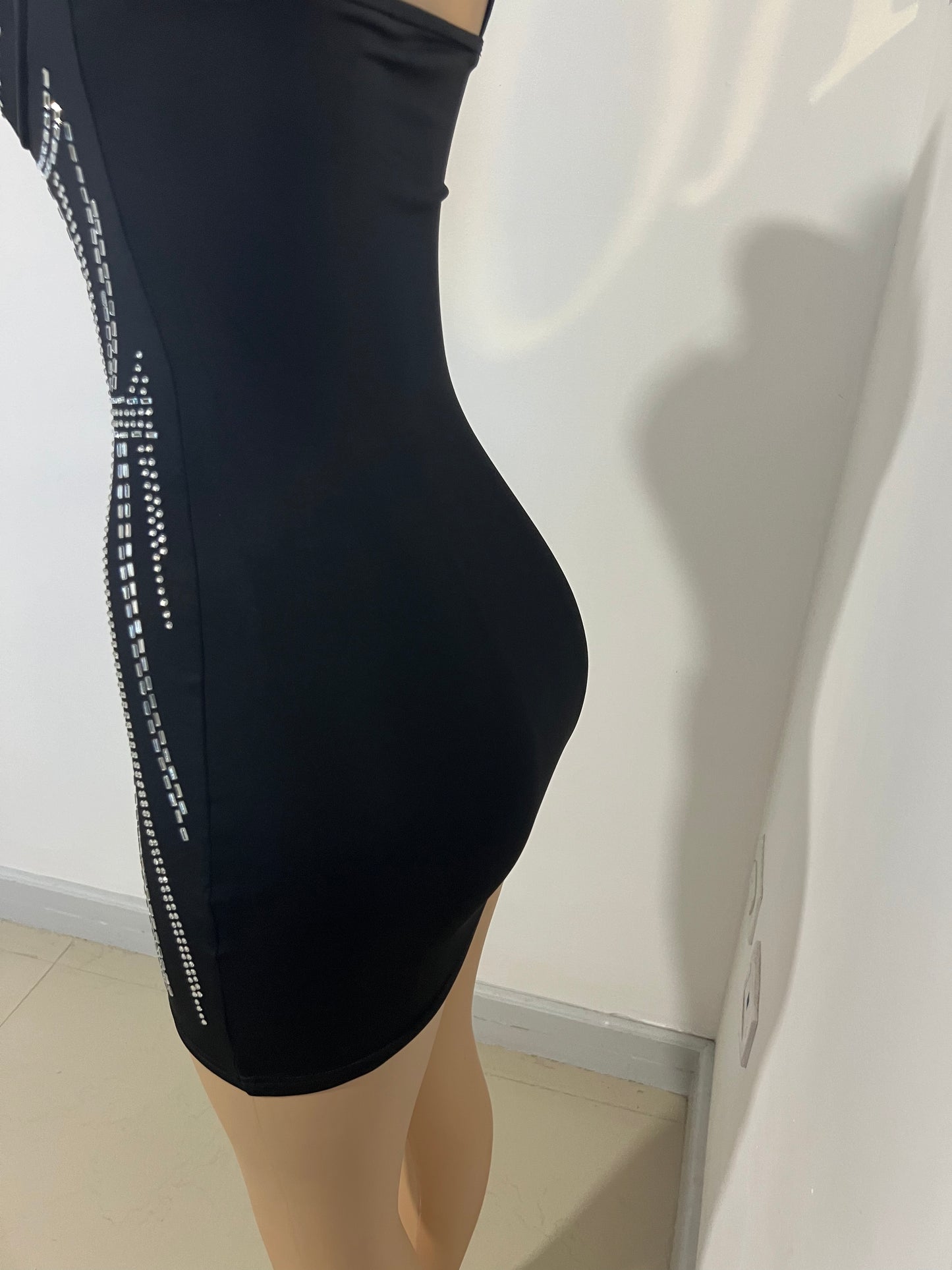 Medusa Super Mini Dress (Black)
