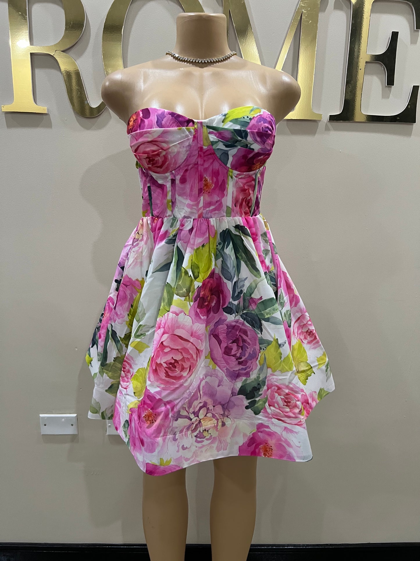 Princess Diana Floral Dress (Pink)