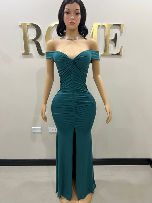 Kerry Elle Train Dress (Green)