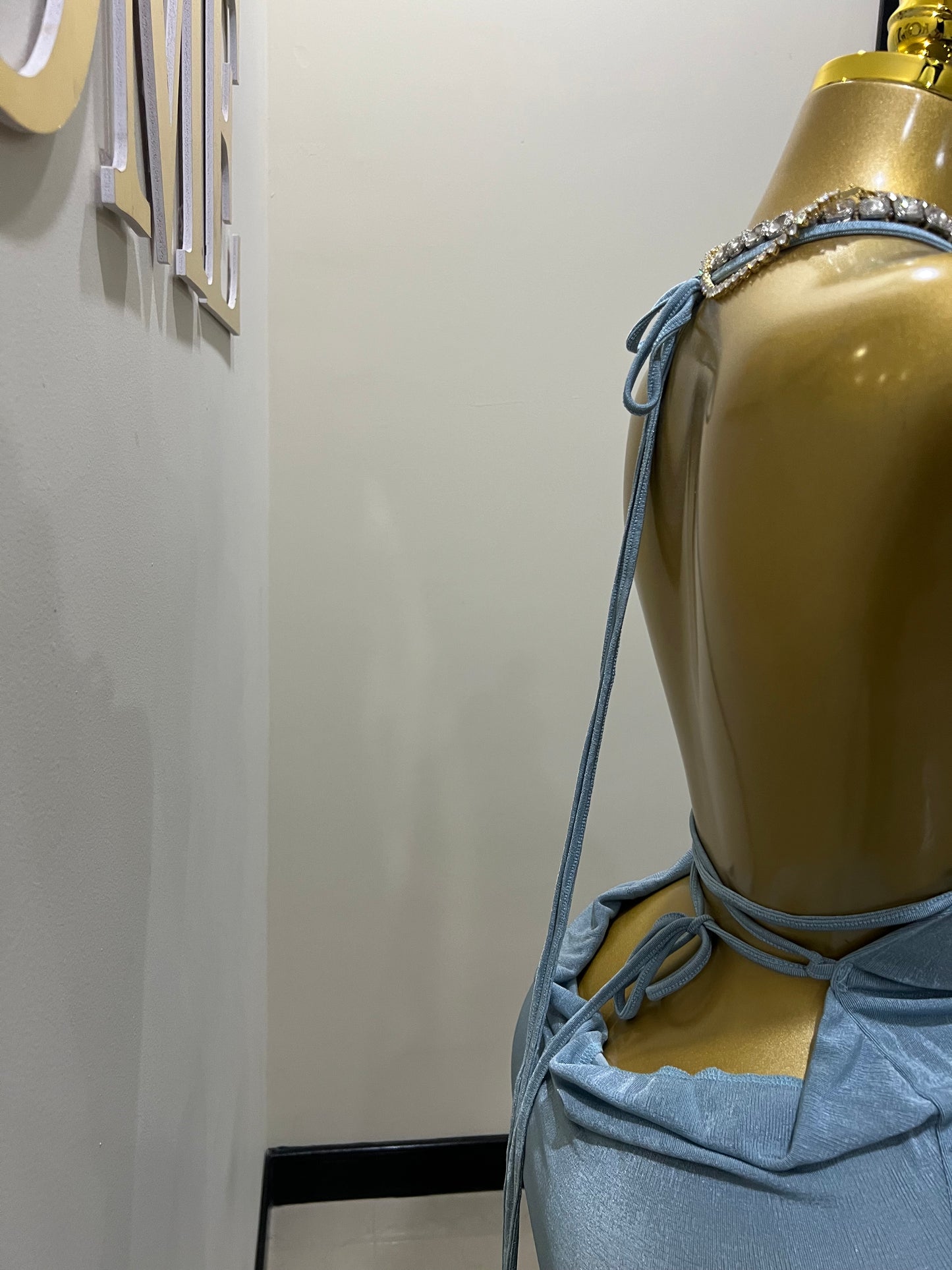 Carey Vibe Dress (Ash Blue)