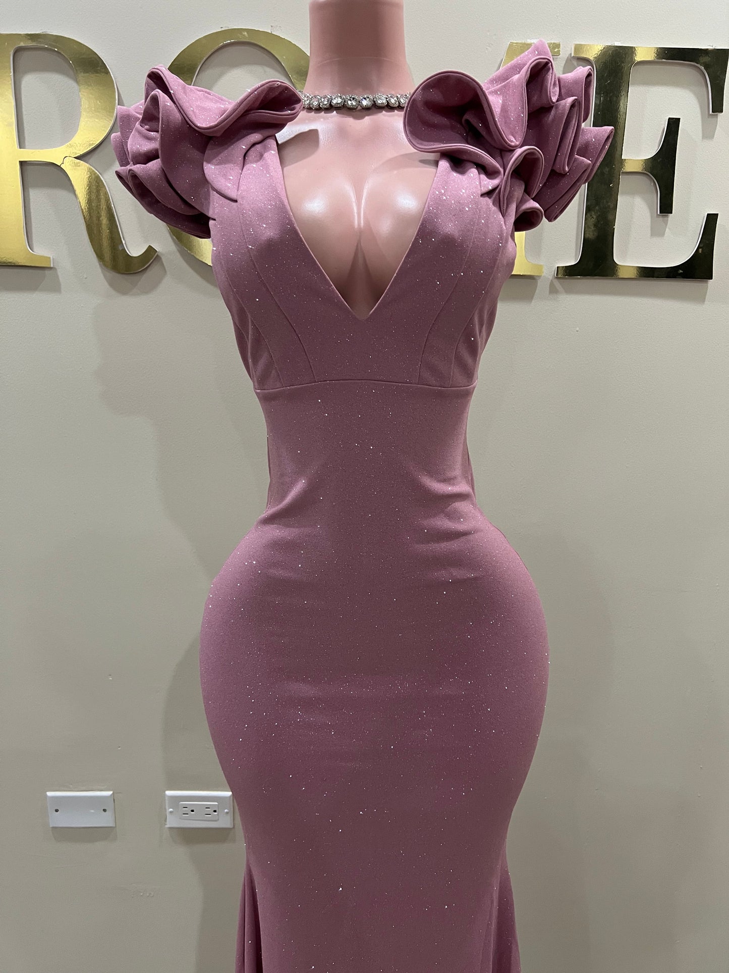 Pompei Glitter Dress (Pink)