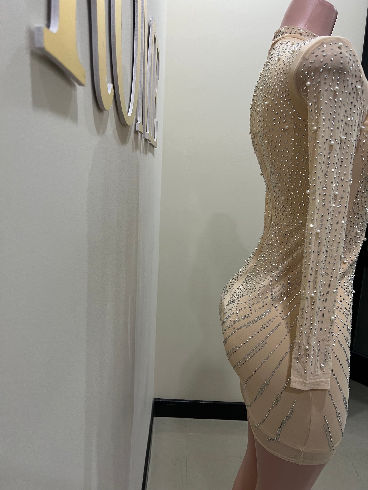 Natalie Dress (Nude)