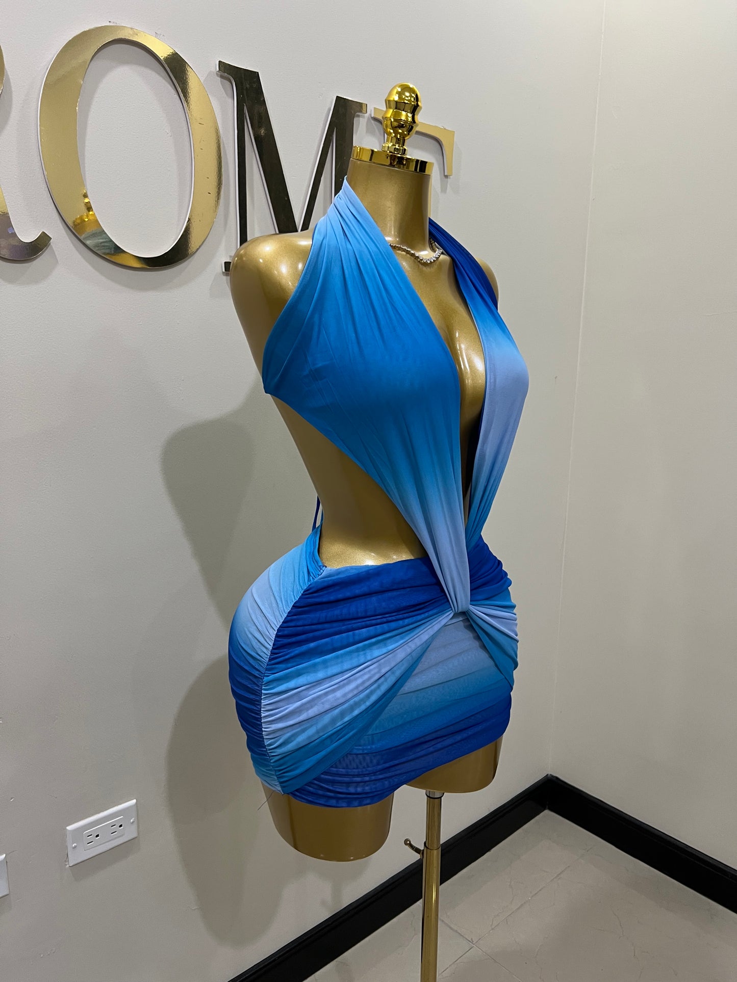 Asia Paradise Mesh Dress (Blue)
