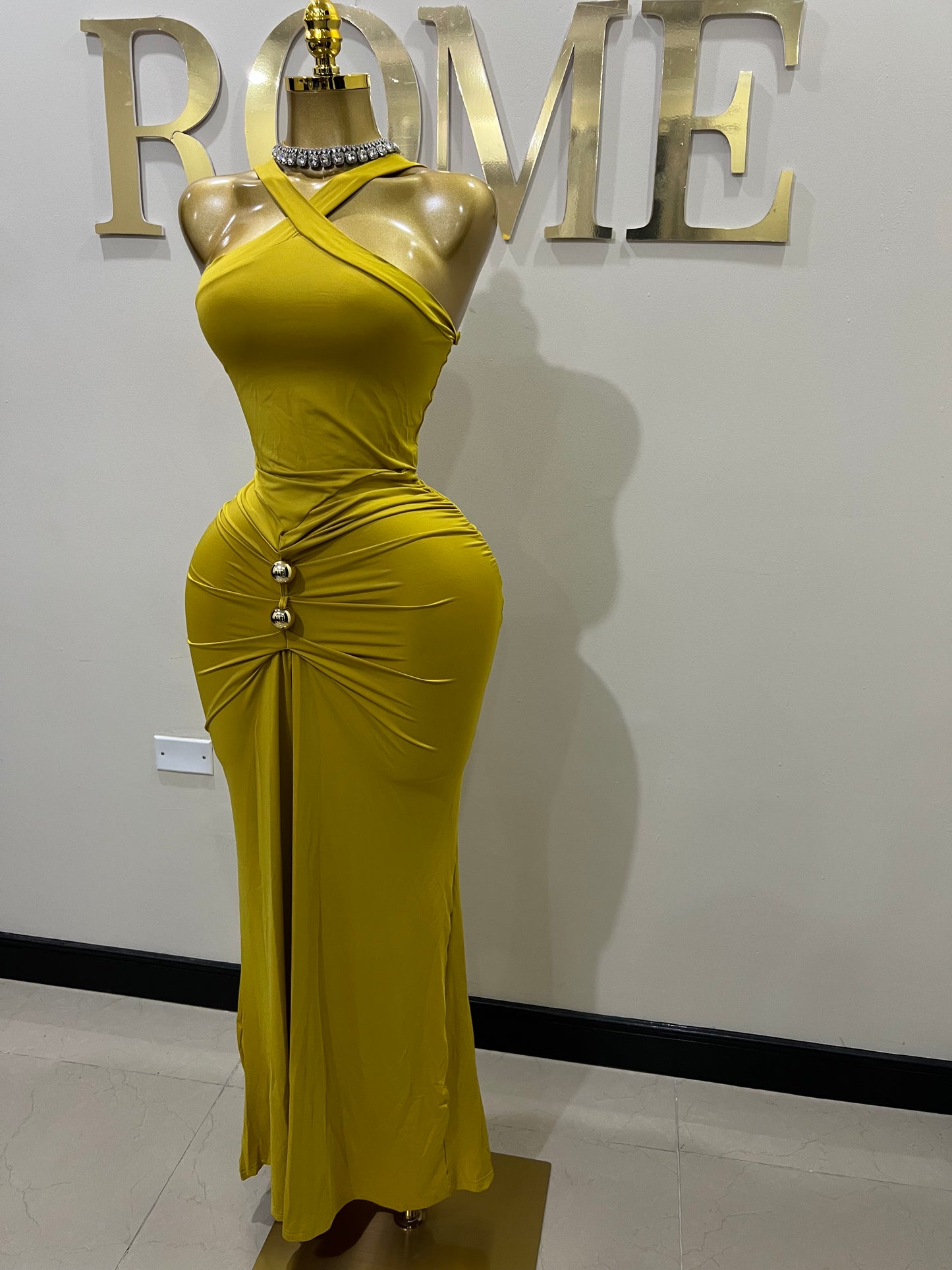 Olive Dress (Warm Olive)