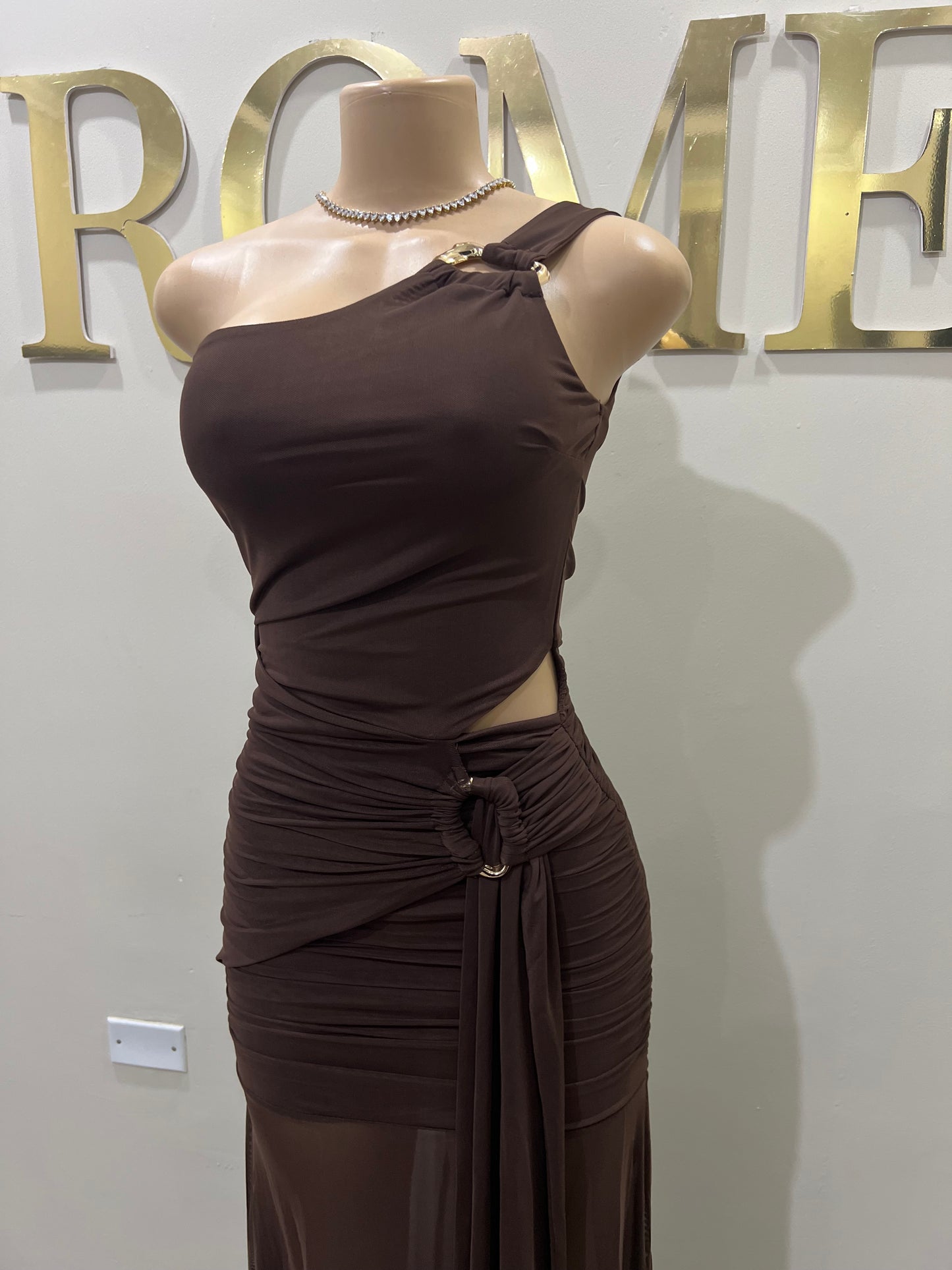 Celest Dress (Brown)