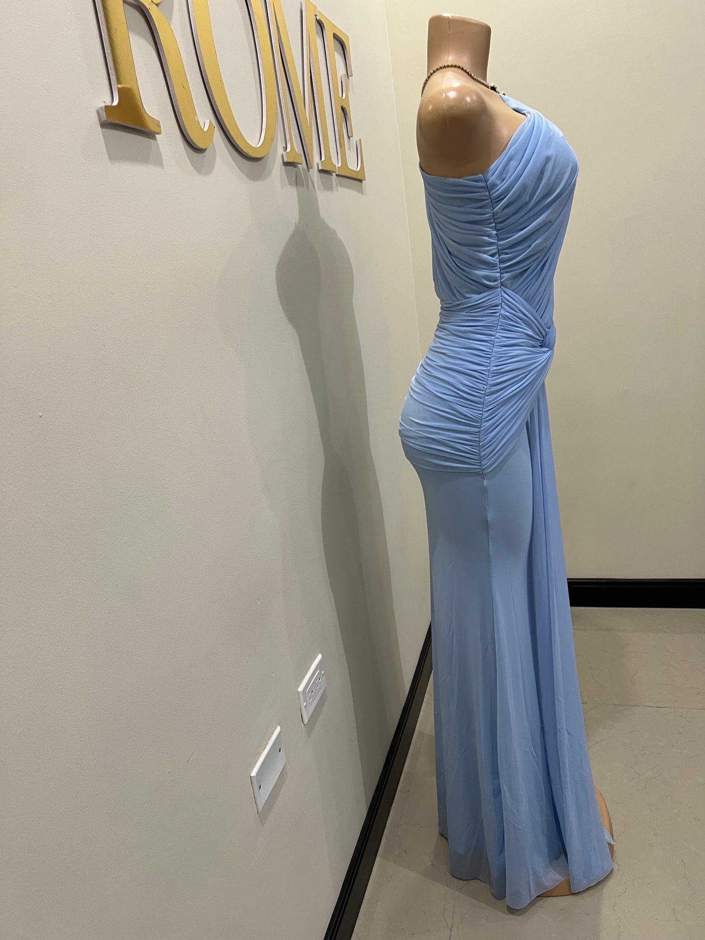 Michelle Petal Grace Dress (Light Blue)