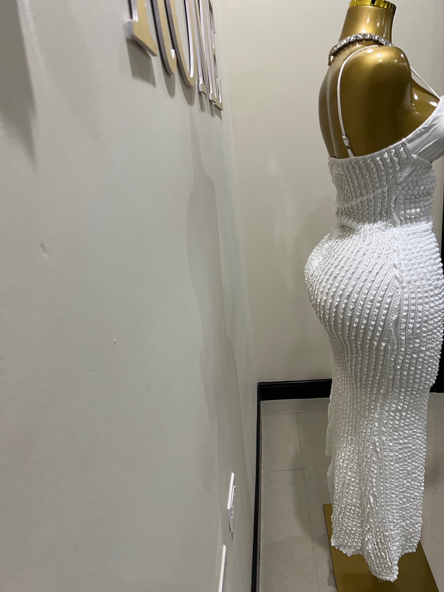 Mila Flower Dress (White)