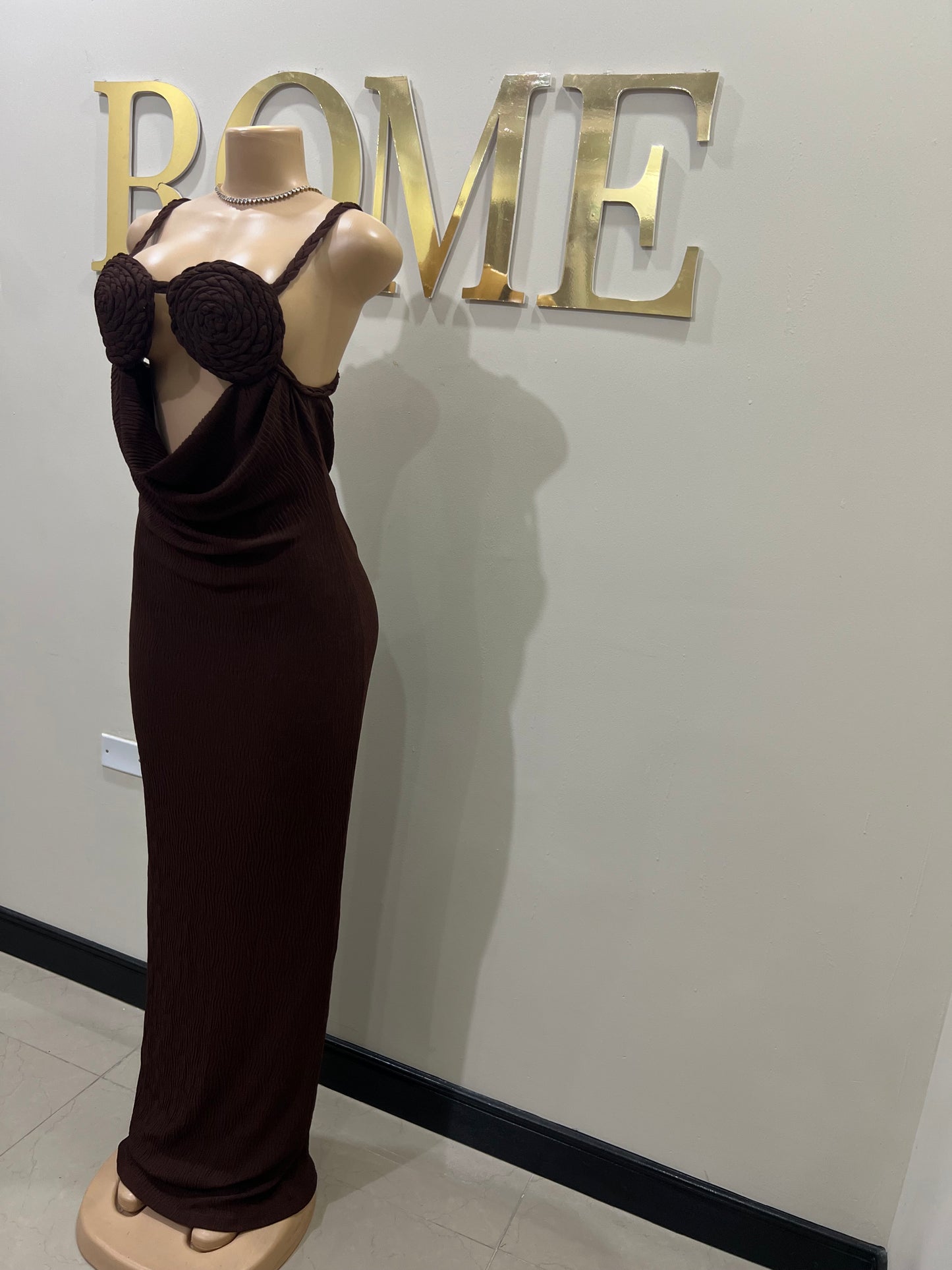 Cocoa Athena Rope Dress (Brown)