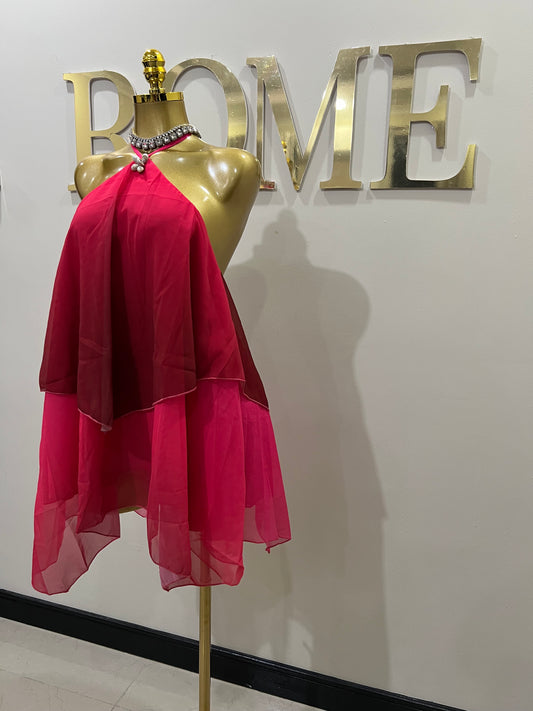 Starlight Rumi Petal Dress (Pink)