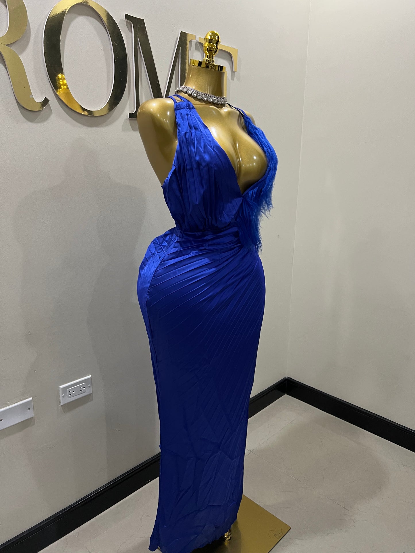 Carli Slay Dress (Blue)