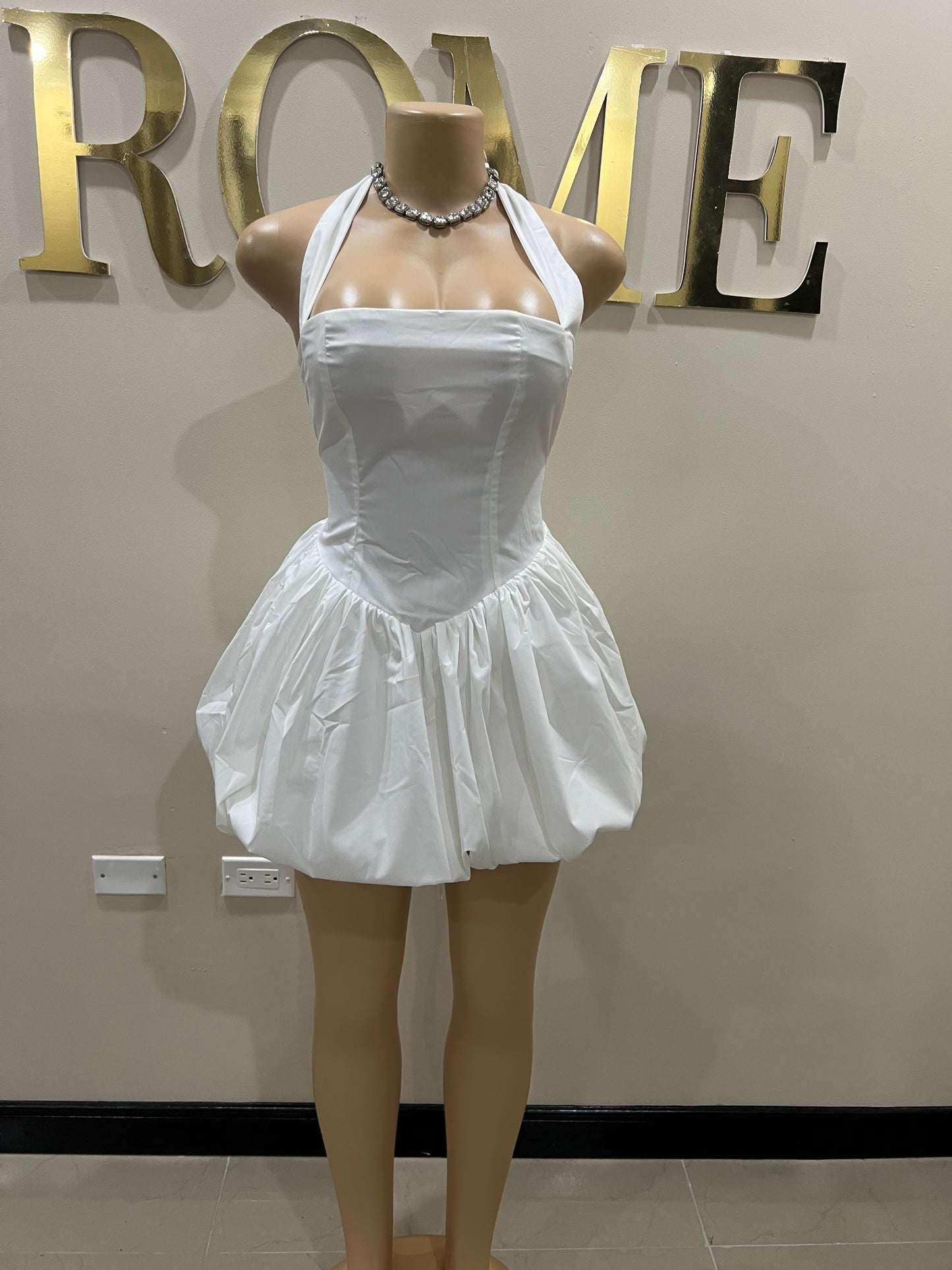 Diana Pumpkin Dress (White)